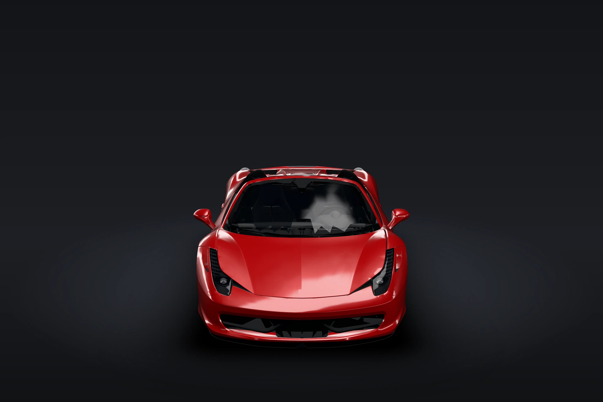 2014 Ferrari 458 Spider, front, in the studio