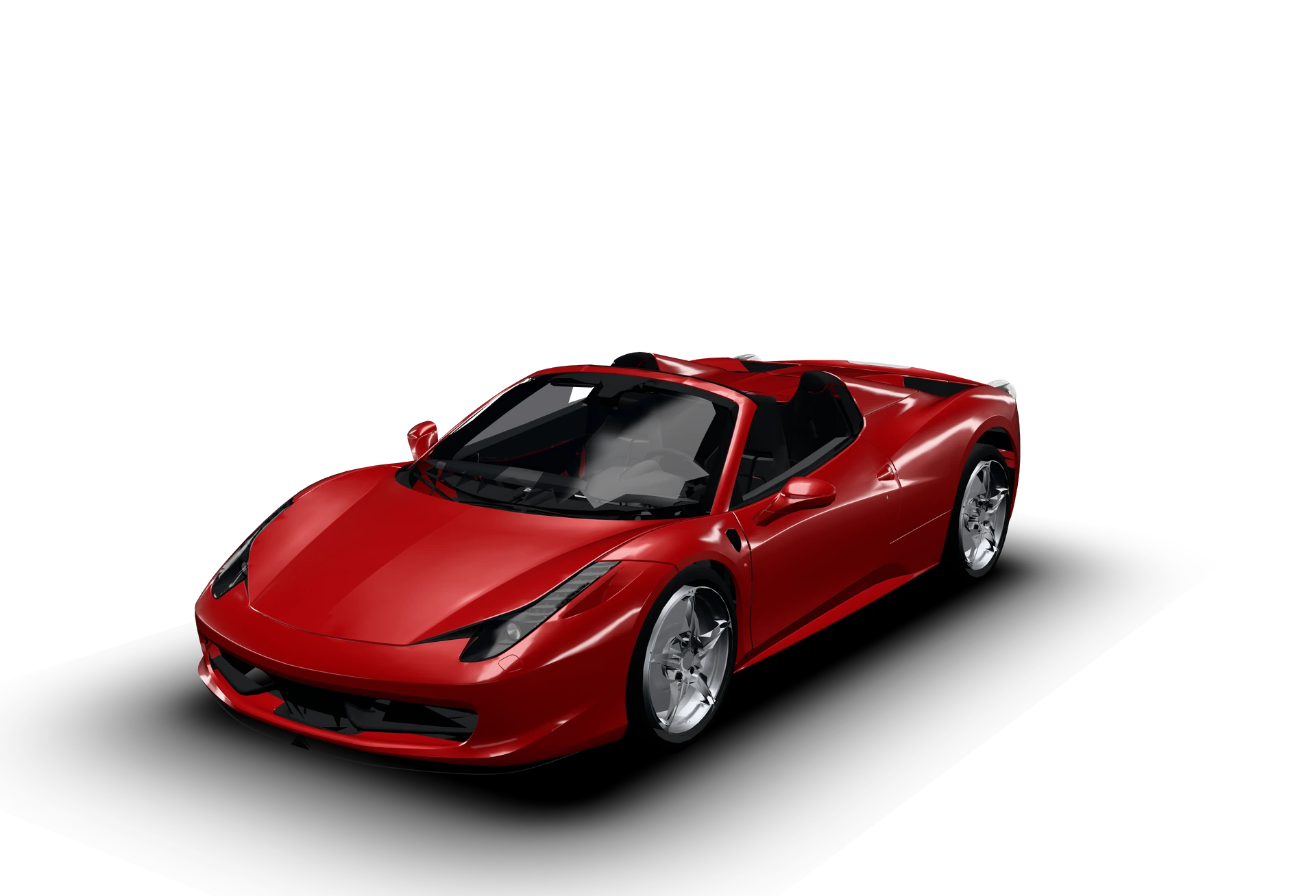2014 Ferrari 458 Spider on the studio turntable